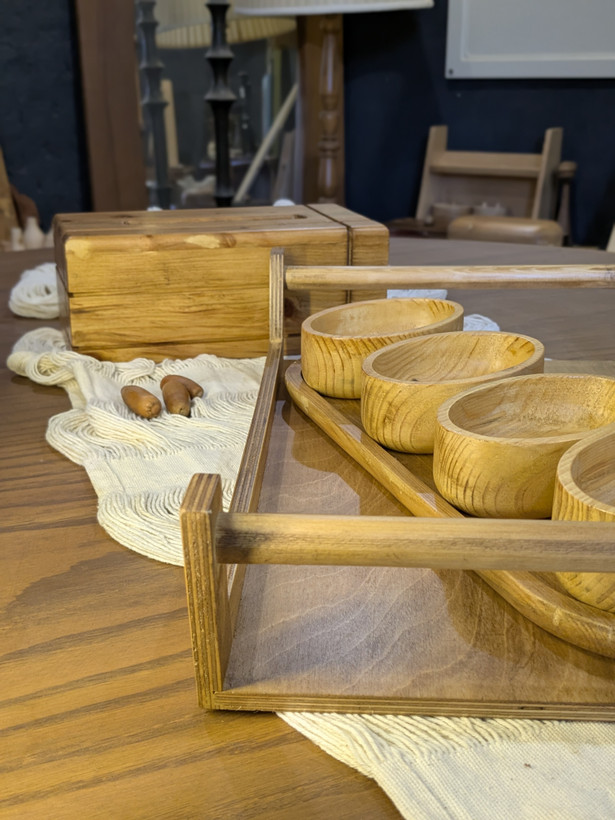 سینی چوبی پذیرایی