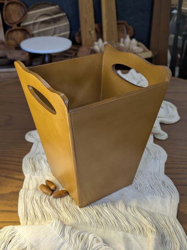 سطل آشغال چوبی
